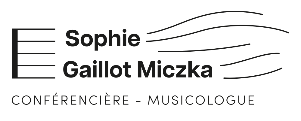 logo Conférencière et musicologue, Sophie Gaillot Miczka
